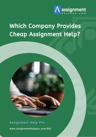 which company provides cheap assignment help
