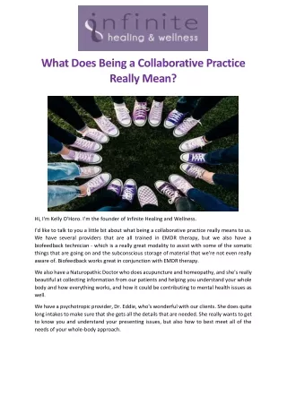 what does being a collaborative practice really