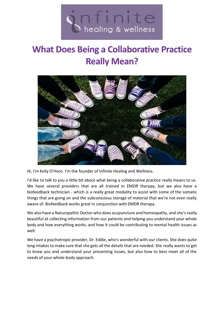 what does being a collaborative practice really