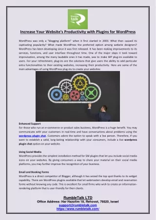 increase your website s productivity with plugins