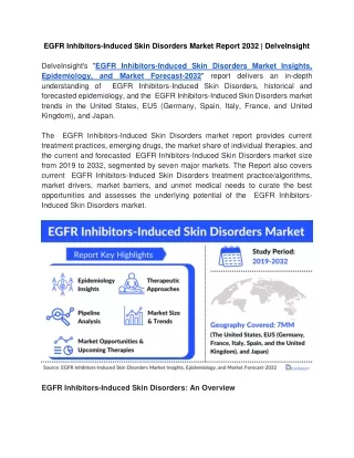 EGFR Inhibitors-Induced Skin Disorders Market