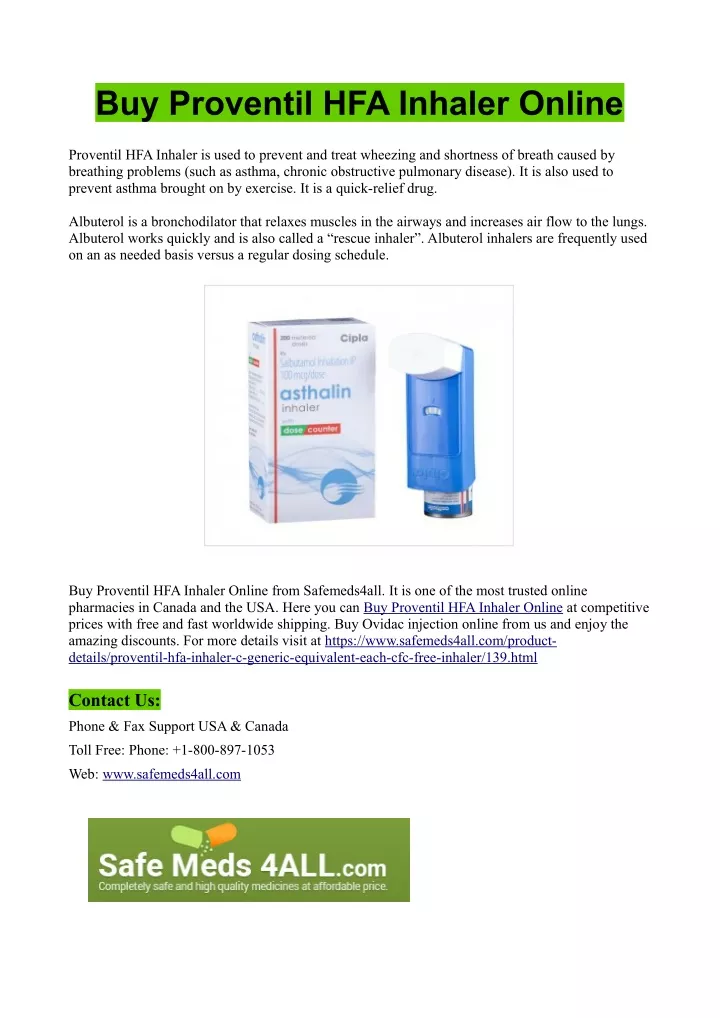 buy proventil hfa inhaler online