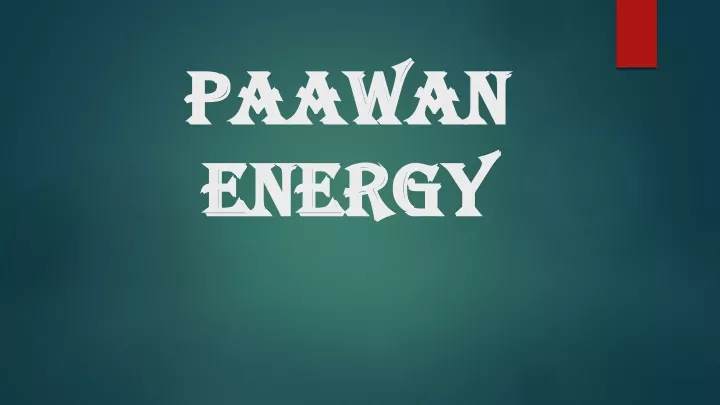 paawan energy