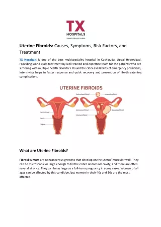Uterine Fibroids Causes, Symptoms, Risk Factors, and Treatment