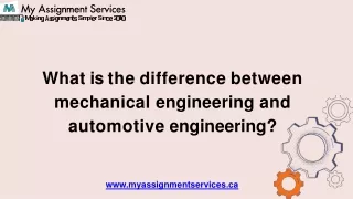 what is the difference between mechanical