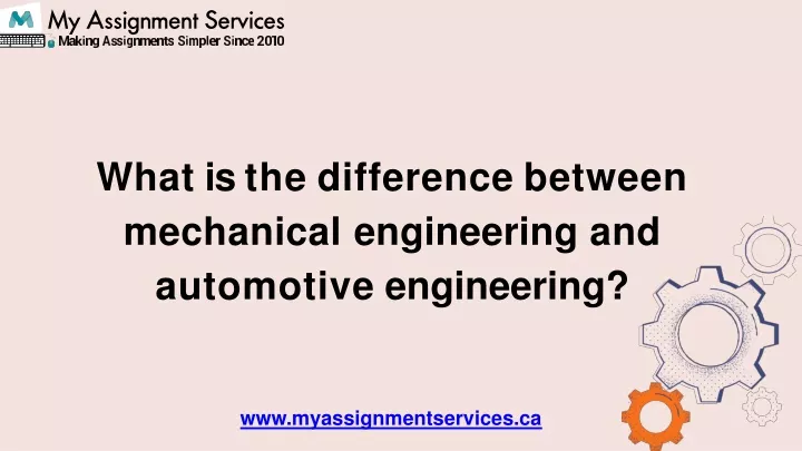 what is the difference between mechanical