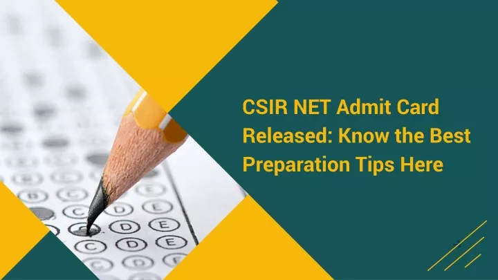 csir net admit card released know the best