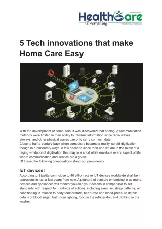 5 tech innovations that make home care easy