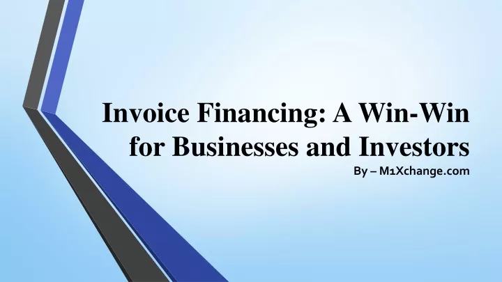 invoice financing a win win for businesses and investors