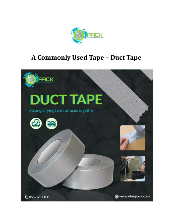 a commonly used tape duct tape