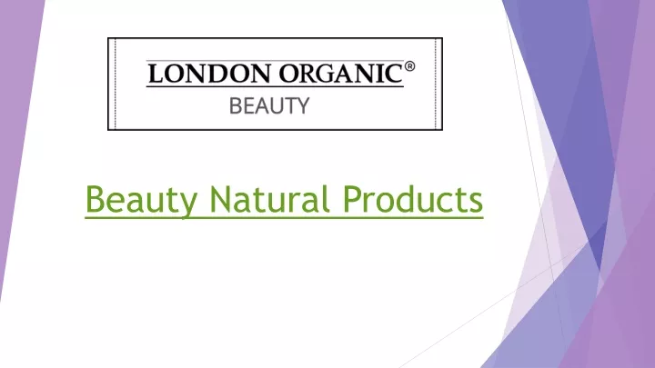 beauty natural products