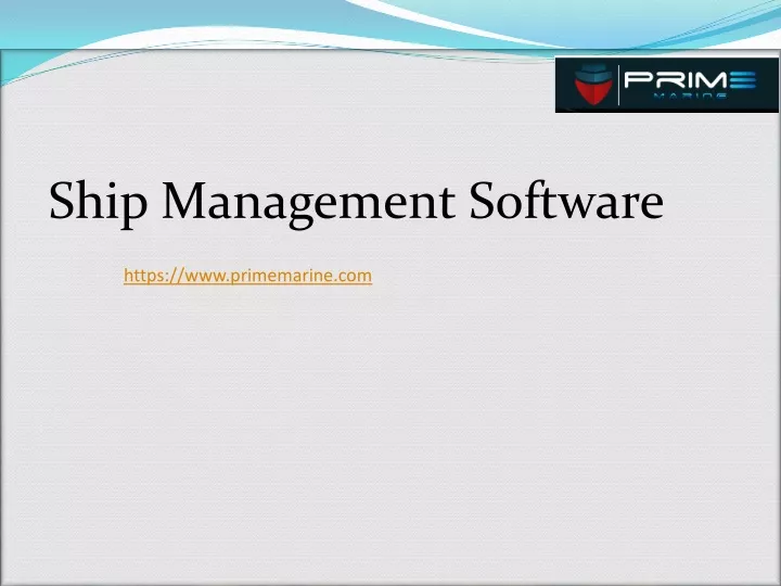 ship management software