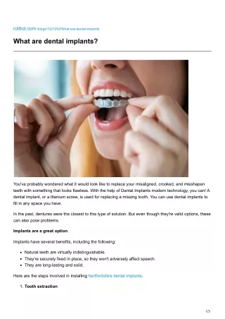 What are dental implants