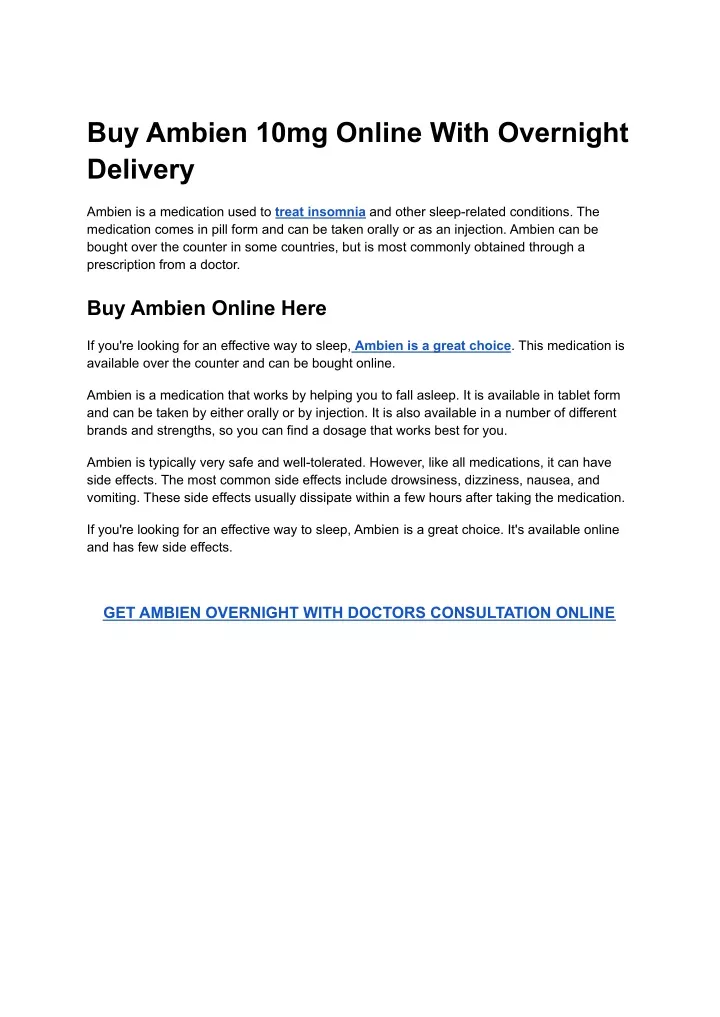 buy ambien 10mg online with overnight delivery