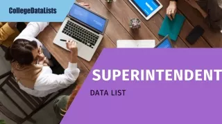 SUPERINTENDENT datalist