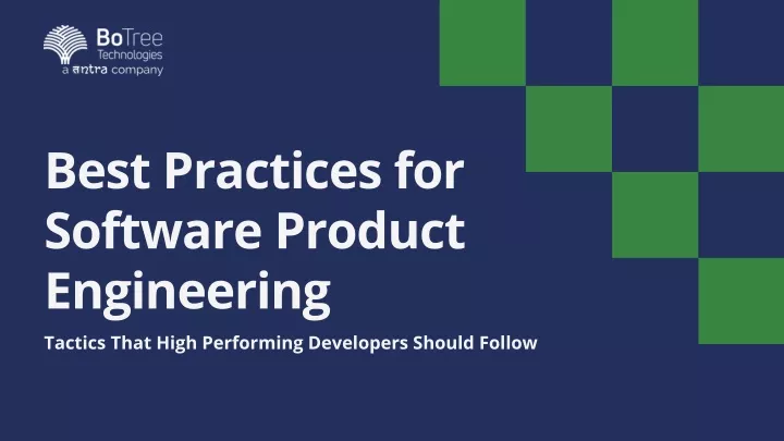 best practices for software product engineering