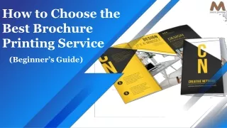 How to Choose the Best Brochure Printing Service (Beginner’s Guide)
