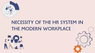 necessity of the hr system in the modern workplace