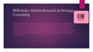 BDB India- Market Research & Strategy Consulting