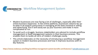 workflow management system