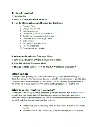 How to Start a Wholesale Distribution Business