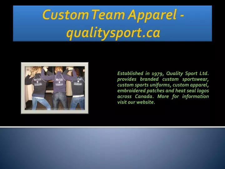 custom team apparel qualitysport ca