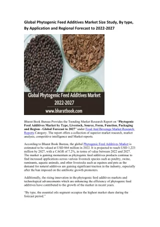 global phytogenic feed additives market size