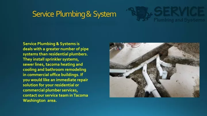 service plumbing system