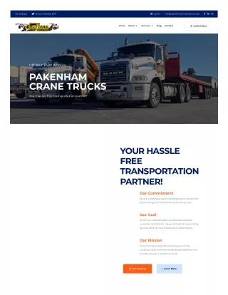 Crane Truck Services in Melbourne - Pakenham Crane Trucks