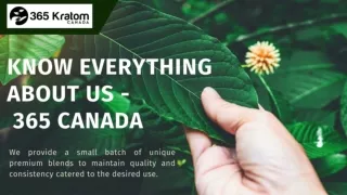 Know Everything About Kratom At 365 kratom Canada