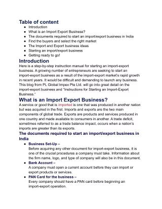 Tips to start an export and import business
