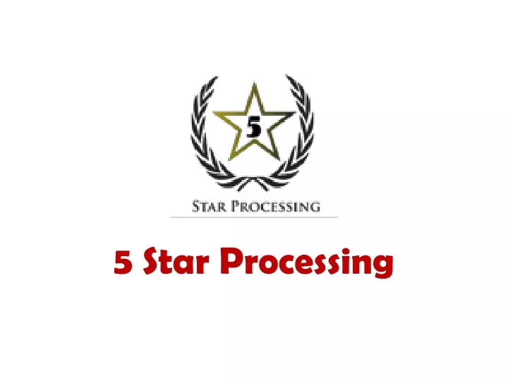 5 star processing