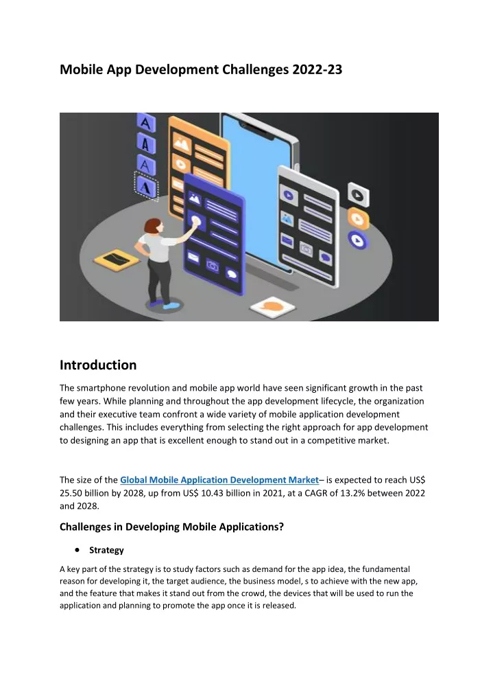 mobile app development challenges 2022 23
