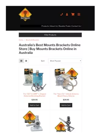 Australia's Best Mounts Brackets Online Store