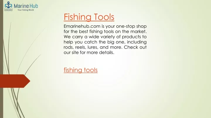 fishing tools