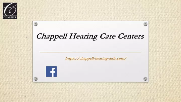 chappell hearing care centers