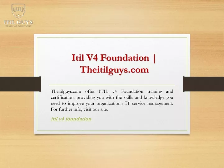 itil v4 foundation theitilguys com
