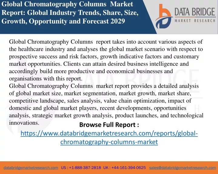 global chromatography columns market report