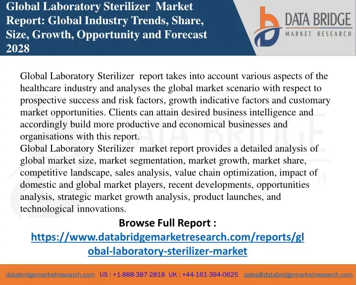 global laboratory sterilizer market report global