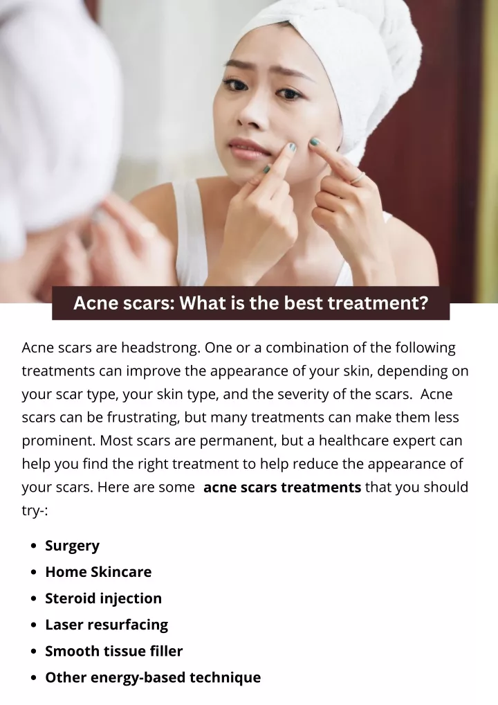 acne scars what is the best treatment