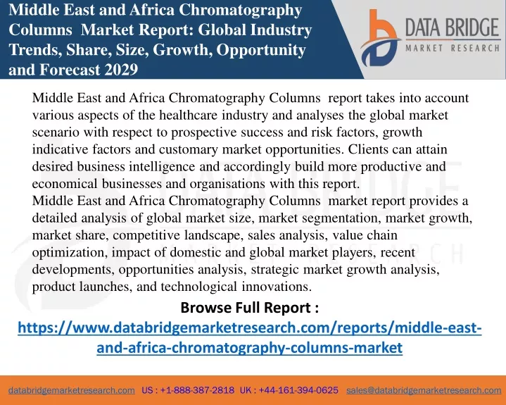 middle east and africa chromatography columns