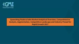 quenching fluids salts market analytical overview
