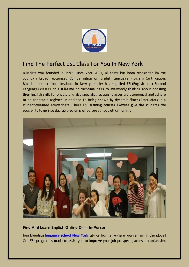 find the perfect esl class for you in new york