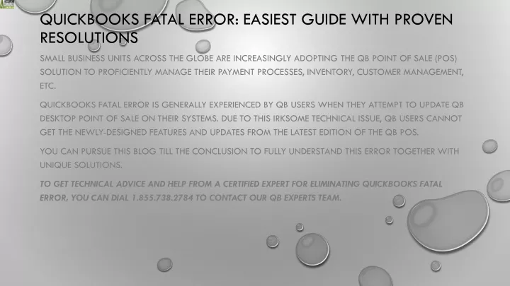 quickbooks fatal error easiest guide with proven resolutions