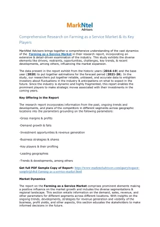 comprehensive research on farming as a service
