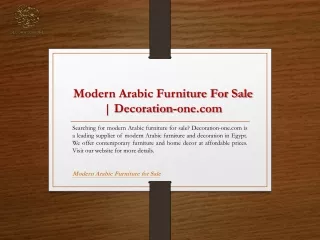 Modern Arabic Furniture For Sale  Decoration-one.com