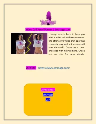 Video Call Sexy Women Losmagzcom