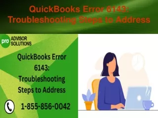 quickbooks error 6143 troubleshooting steps to address