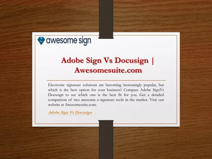 adobe sign vs docusign awesomesuite com