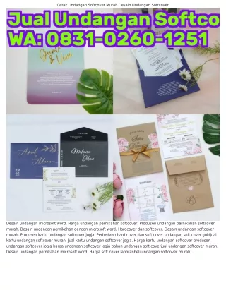 08Зl·0260·l25l (WA) Soft File Undangan Pernikahan Soft Cover Undangan